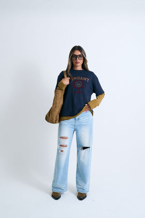 מכנס ג׳ינס סלין ג׳ינס תכלת טיאגו