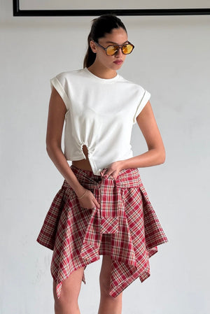 חצאית פראנקי חצאית אדום טיאגו