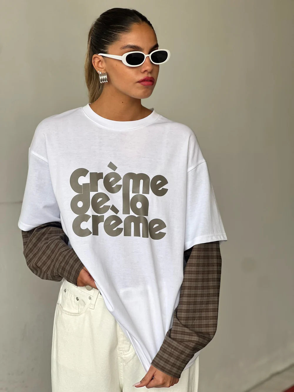 חולצת מיה חולצה לבן O.S טיאגו